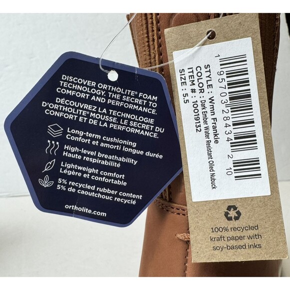 Toms Womens Size 5.5 Dark Brown Frankie Water Resistant Nubuck Boots Booties - Picture 6 of 7